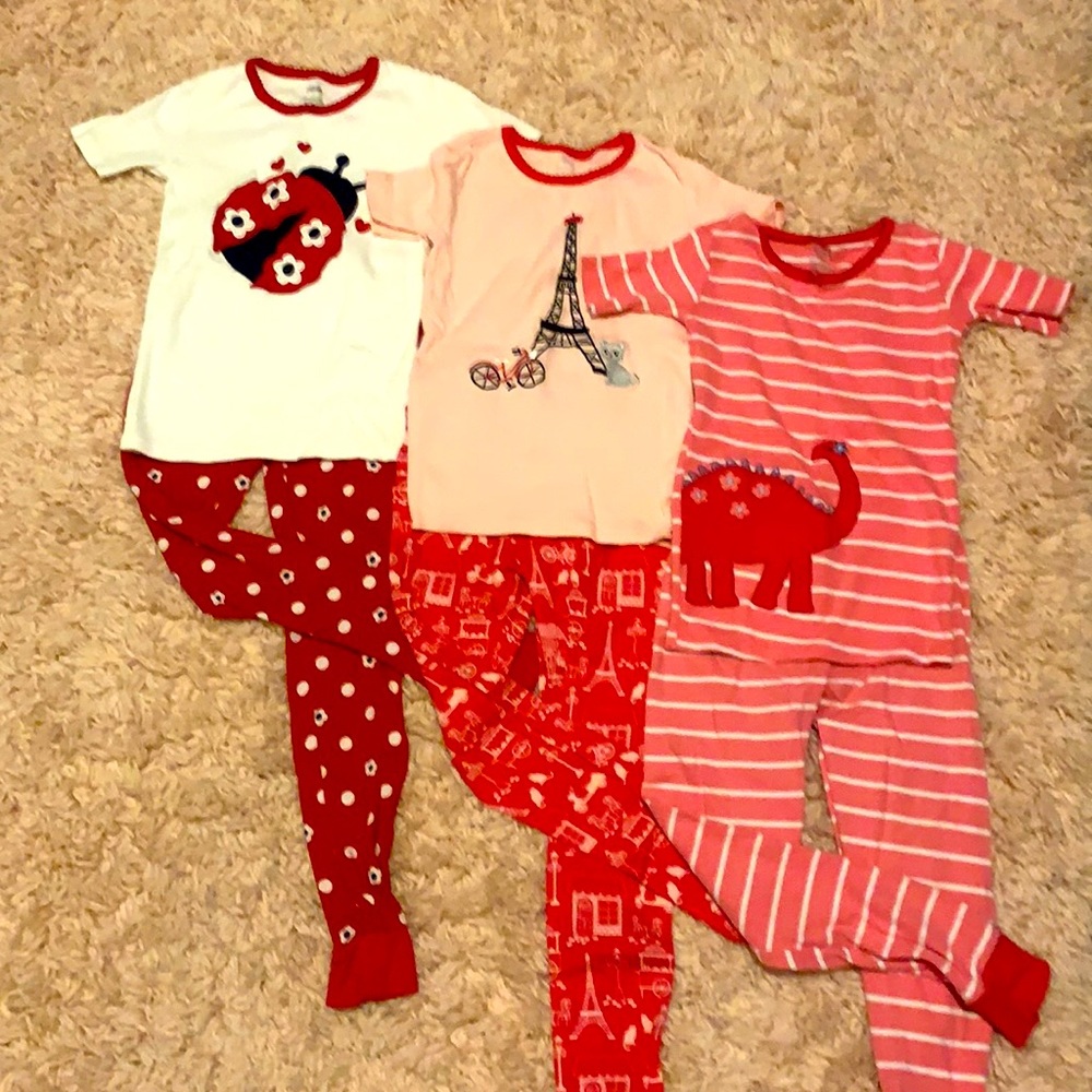Gymboree Pajamas bundle of 3 pair, size 7